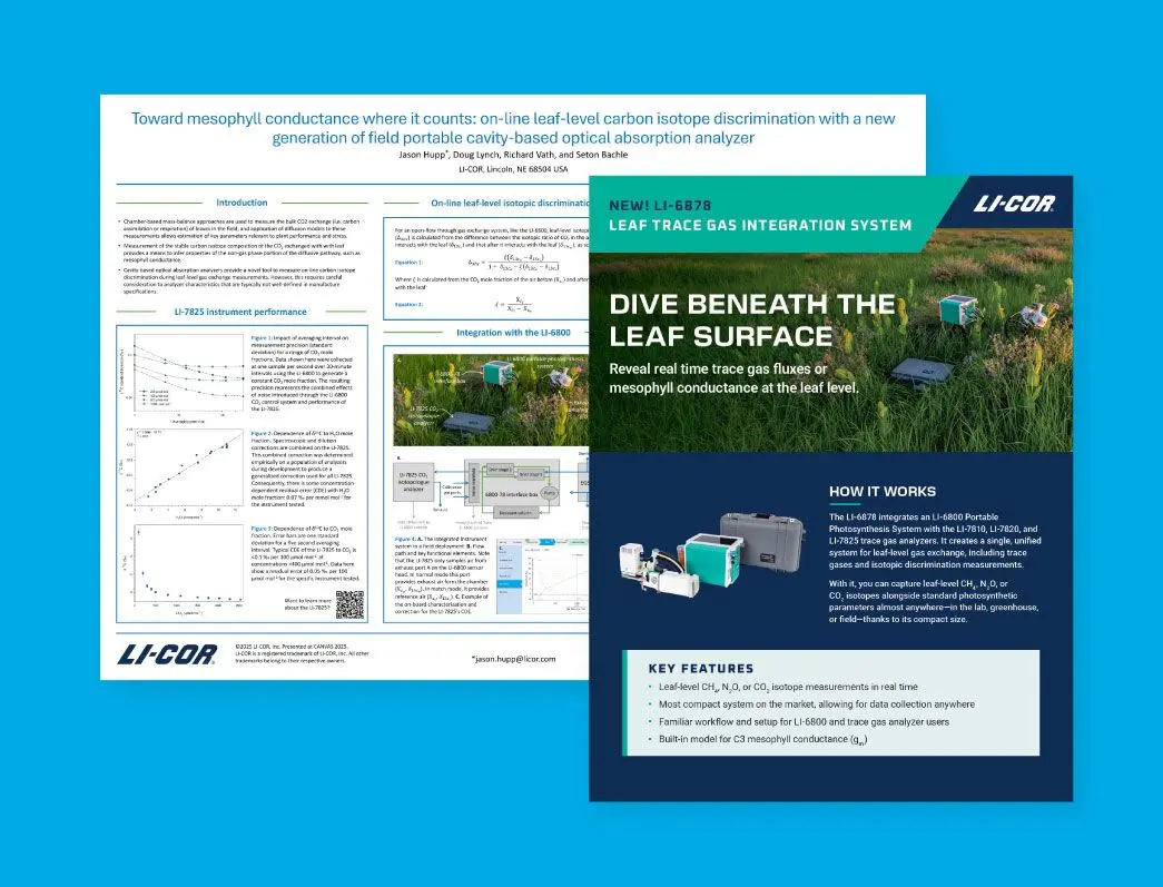 LI-600N measuring a needle