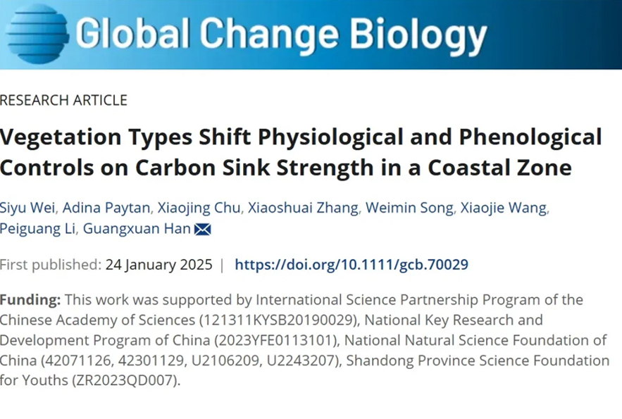 LI-7500应用案例 | 【Global Change Biology】海岸带植被类型对碳汇强度的生理-物候调控机制